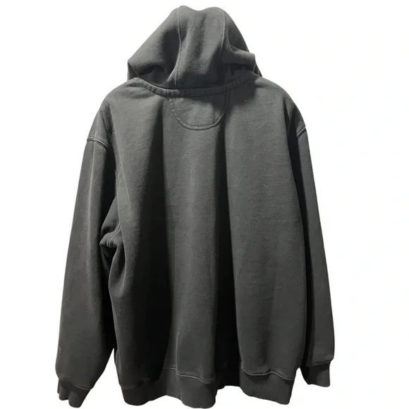 Carhartt Charcoal Grey Rain Defender Sweatshirt Hoodie 2XL - Picture 3 of 8
